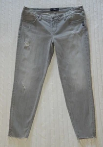 PLATEADO ― Mujer 14 x 27 ― Pantalones de mezclilla grises AIKO TOBILLO SKINNY ― #BE53 - Imagen 1 de 7