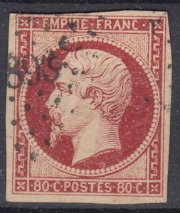 TIMBRE FRANCE EMPIRE NON DENTELE N° 17A OBLITERATION PC - MARGES INTACTES - Picture 1 of 2