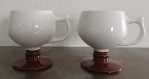 2 Hall USA 2274 Keramik Sockel Tassen 4,25" hoch Vintage - Bild 1 von 16