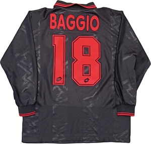 maglia calcio vintage AC Milan UEFA Cup 1996 1997 Roberto Baggio Opel S player - Foto 1 di 12