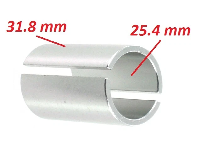 STEM AHEAD QUILL 25.4 31.8 ADAPTER REDUCER EXTENSION CONVERT TUBE BIKE HANDLEBAR - Image 1 of 1