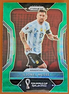 LIONEL MESSI 2022 PANINI PRIZM FIFA WORLD CUP QATAR GREEN SP ARGENTINA - Picture 1 of 2