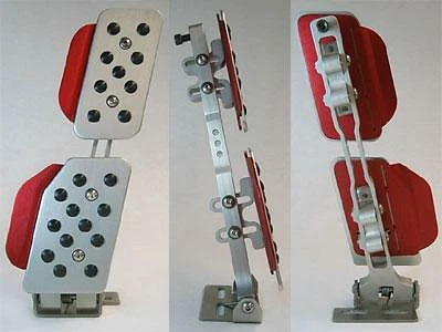 Rennline Rev2 Silver Gas Pedal/Black Ext Fits Porsche 944/924/968 - Image 1 of 1