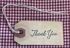25 Small SCRIPT THANK YOU Primitive Coffee Stained Gift Hang Tags Lot farmhouse