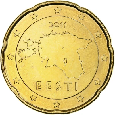 [#1179746] Estonia, 20 Euro Cent, 2011, Vantaa, BU, MS, Nordic gold, KM:65 - Image 1 of 2