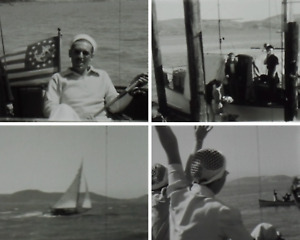 1930 bateaux yacht marin bateau longue plage Los Angeles 16 mm home cinéma historique 2