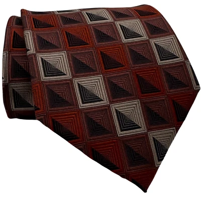 Nuevo Corbata de Cuello Diseños Platino 100% Seda Tejida Geométrica Retro Diseñador Clásico Foto 1 de 4