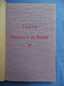 HOMAGE OF CAPUA TO FRANCESCO DE RENZIS-GIANNINI, NAPLES 1906 - Picture 1 of 5