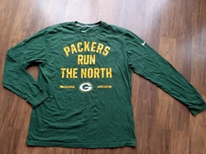 Nike Packers Run The North Long Sleeve Shirt, Green, Size XL - Picture 1 of 6