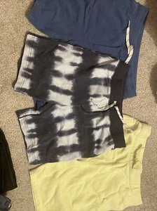 J.Crew Boys' Drawstring Athletic   Short Sz 16 Blue, Lime Green, & Navy Tie Dye - Picture 1 of 4