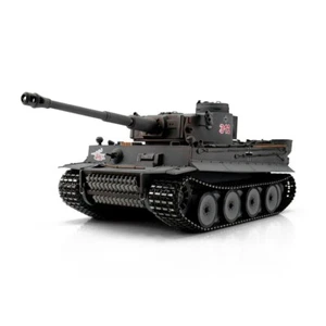 1/16 Torro German Tiger I RC Tank Airsoft 2.4GHz Hobby Edition Grey Metal Tracks - Picture 1 of 5