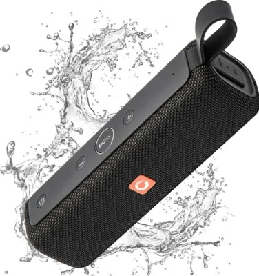 DOSS E-go II Portable Bluetooth Speaker Waterproof Extra Bass, IPX6