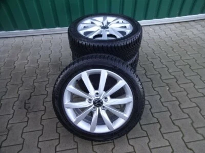 Original VW Golf 7 Alufelgen Falken Winterreifen 205/50R17 Winterräder ca. 8mm - Bild 1 von 4