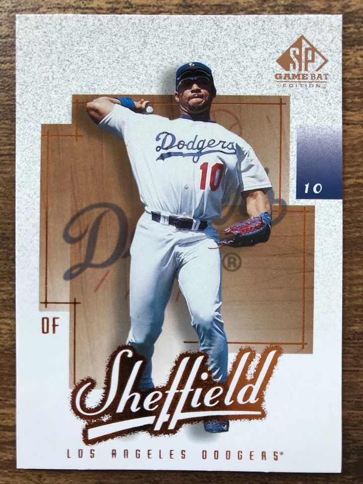 2001 Upper Deck SP Game Bat Edition #65 Gary Sheffield Los Angeles Dodgers  - Image 1 of 2