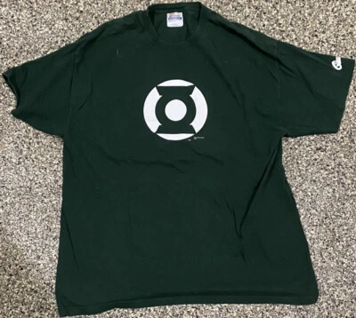 CAMISA DC COMICS LINTERNA VERDE EN BLANCO GRANDE SOLO LOGOTIPO DE GRAFITTI DESIGNS XL Foto 1 de 4