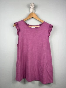 Nine West Mujer’s Plus Rosa Sin Mangas Frotado Top Volantes 1X - Imagen 1 de 8