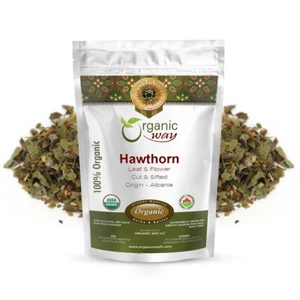 Organic Way Hawthorn Leaf and Flower Cut & Sifted - Kosher & USDA Certified - Picture 1 of 7