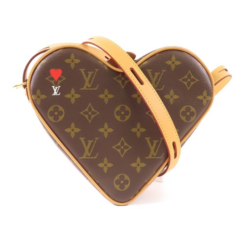 LOUIS VUITTON（LV） Borsa a tracolla Louis Vuitton LV GHW Sac Coeur M57456 monogramma gioco su marrone