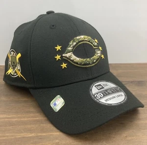 Cincinnati Reds New Era 39Thirty Sz M/L Black Hat 2024 Salute To Service Fitted - Picture 1 of 8