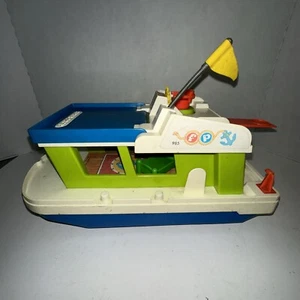 Fisher Price Little People Play Family HAPPY HOUSEBOAT #985 Vintage 1972 - Picture 1 of 8