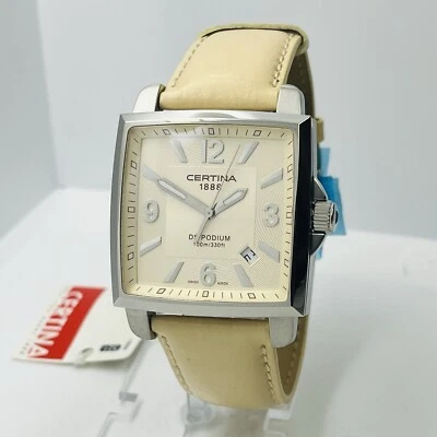 Certina DS Podium Women Steel Sapphire Crystal 36mm Square Watch C001510A - Image 1 of 4