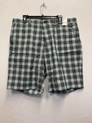 LOUIS RAPHAEL Pantalones Cortos Hombre Cuadros Verdes TALLA 38 Foto 1 de 3