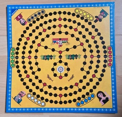 Das Riesen Malefiz Spiel -  Spielplan RUND | 1993 Rarität - KOMPLETT - sehr gut - Bild 1 von 4