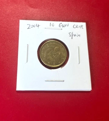 2004 10 EURO CENTS COIN SPAIN - NICE WORLD COIN !!! - Image 1 of 2