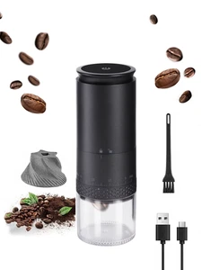 New 1500Mah Electric Coffee Grinder Externally Adjustable Type-C Charging Coffee - Picture 1 of 14