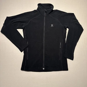 Haglofs Fleece Mens Small Black Full Zip Astro Jacket Mid Layer Stretch BNWT - Picture 1 of 12