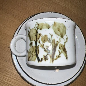 Vintage Midwinter Stonehenge Tea Cup & Saucer 3½x2½" Free Side plate - Picture 1 of 7
