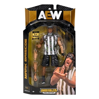 (Raro 1 de 3000) Mark Briscoe - Figura de lucha libre de juguete AEW inigualable 18 Foto 1 de 3