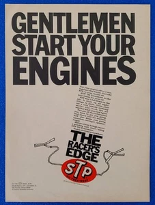 1969 CLASSIC STP OIL TREATMENT ORIGINAL PRINT AD PREPARE FOR WINTER, NASCAR NHRA - Picture 1 of 1