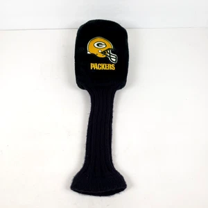 Cubierta de cabeza vintage Gridiron Golf NFL Greenbay Packers tejido negro Driver Club #1 - Imagen 1 de 4