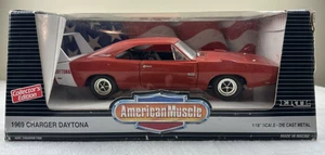1/18 Ertl American Muscle 1969 Dodge Charger Daytona Hemi Red Mopar 7390 ! - Picture 1 of 24