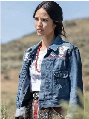 Ralph Lauren Denim & Supply Monica Dutton Embroidered Denim Jacket Vtg Navajo XL - Image 1 of 4