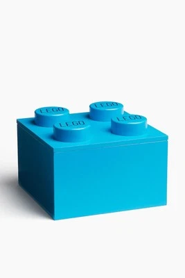 NUEVO LEGO H&M HOME Colección Apilable Madera 4 Tachuelas Caja de Almacenamiento, Azul Brillante Foto 1 de 4