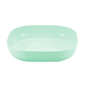 (Deep Square Green)Dinner Plate Tableware Wheat Straw PP Dinnerware For Dish - Picture 1 of 1