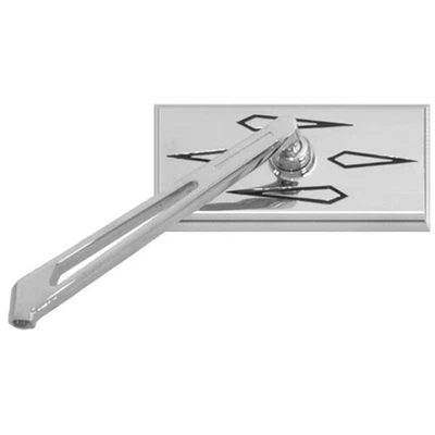 Emgo Rectangular Buffalo Mirror - Left Motorcycle Street Bike 20-26344 202468 - Image 1 of 4