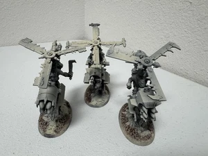 Warhammer 40000 40K Orks Ork Deffkoptas Deff Koptas x3 buone condizioni 111925 - Foto 1 di 3