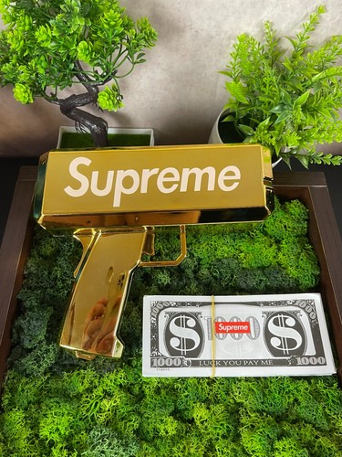 New Supreme SS17 Cash Cannon Money Gun Red Box Logo Authentic