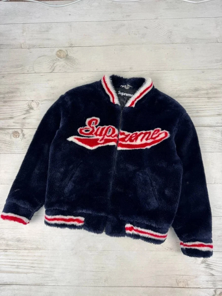 Supreme Blue Faux Fur Outer Shell Coats, Jackets & Vests for Men