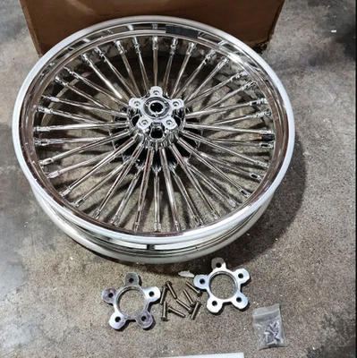 21x3.5 Fat Spoke Front Wheel For Harley Touring Street Electra Glide 00-07 Used Foto 1 de 4