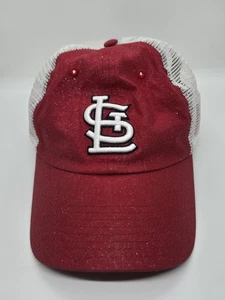 STL Cardinals Damen Snapback Cap rot mit silbernem Glitzer - Bild 1 von 8