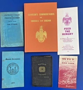 VTG LOT 4 BOOKS CLAUSEN'S COMMENTARIES ON MORALS DOGMA HC 1976 Freemason MASONIC - Bild 1 von 10