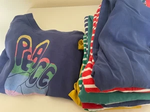 Mini Boden bundle, girls 8-9, 1 x long sleeve top with slogan, 7x leggings, UGC - Picture 1 of 19