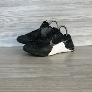 Nike Metcon 7 Gym Trainers Size 4 CrossFit Shoes Black Smoke Grey White Women’s - Picture 1 of 13