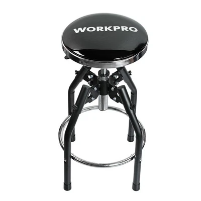 WORKPRO Heavy Duty Adjustable Hydraulic Shop Stool,Garage Bar Stool, 29in to ... - Image 1 of 4