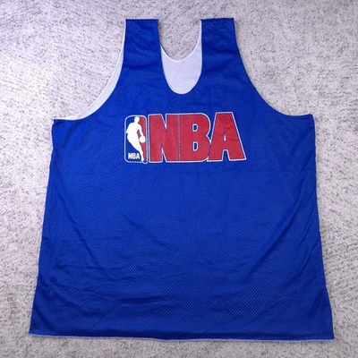 Винтажная мужская двусторонняя футболка чемпиона 80-х годов 2XL с логотипом NBA сделано в США б/у в отличном состоянии - Изображение 1 из 4