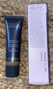 Mary Kay Timewise Luminous 3D Foundation Bronze W150 #154141 NIB Free Shipping - Picture 1 of 3